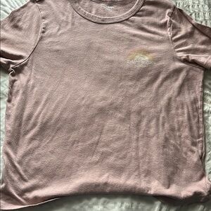 Old Navy Pink T-Shirt with Rainbow Graphic